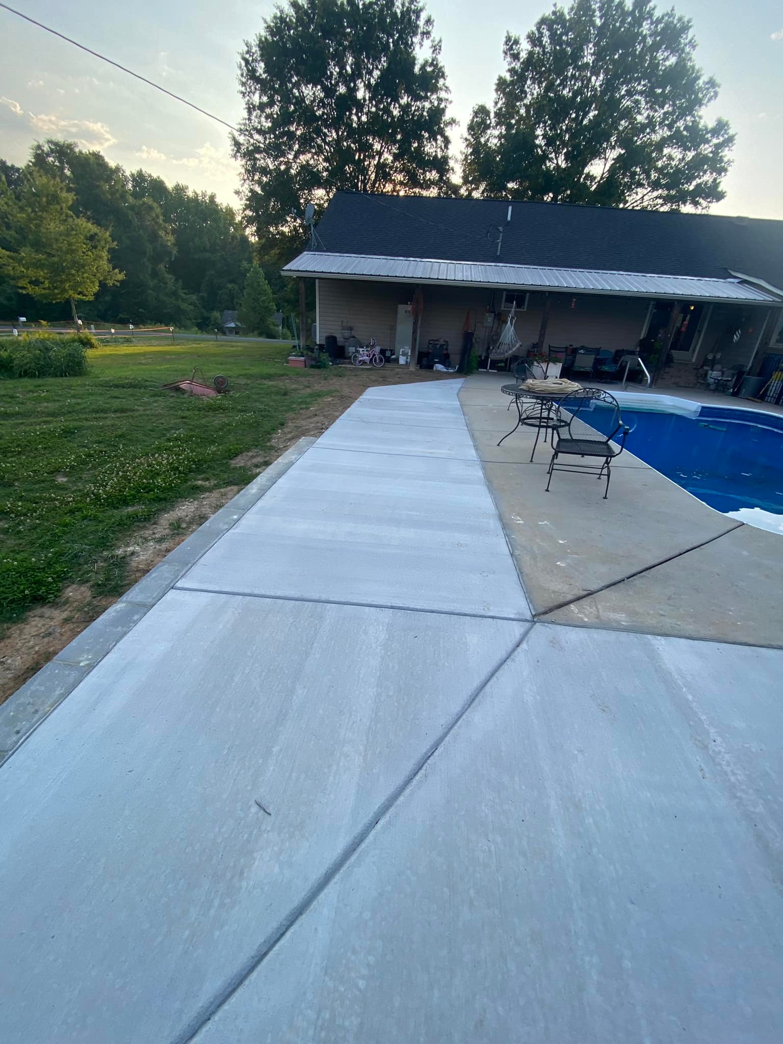 Dump Truck and Michael Anderson, Owner of Trinity Land Services